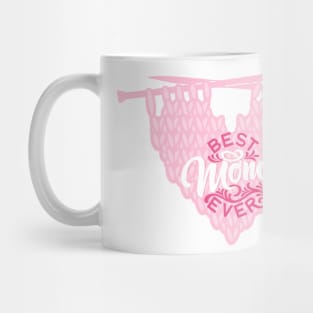 Copy of Best knitting mom ever heart yarn Mug